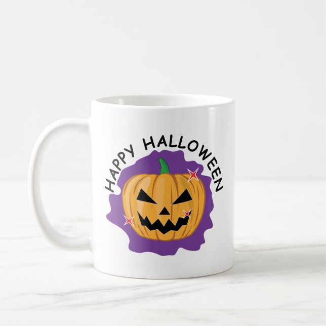 Happy Halloween T - Shirt Kaffeetasse (Links)
