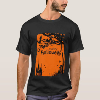 Happy Halloween T - Shirt trendy und niedlich