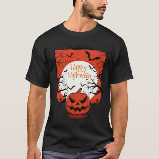 Happy Halloween T - Shirt trendy und niedlich