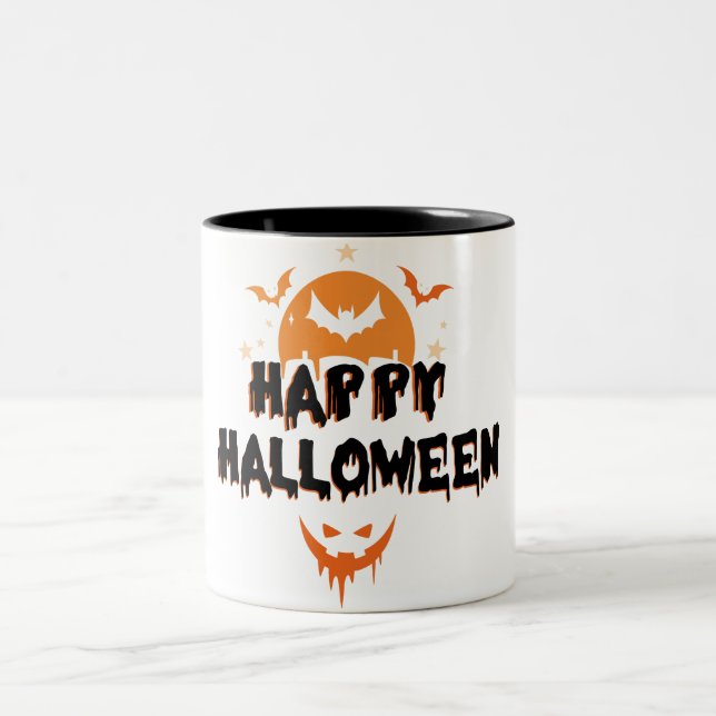 "Happy Halloween Tasse - Klassischer, leckerer Kaf (Mittel)