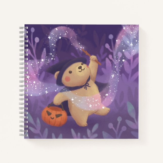 Happy Halloween: Teddy the Hexe Notizbuch (Vorderseite)