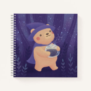 Happy Halloween: Teddy the Witch Illustration Notizbuch