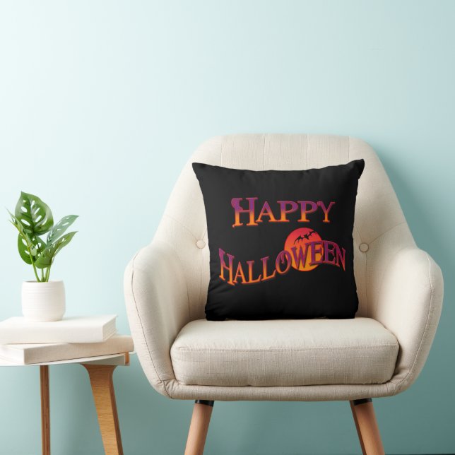 Happy Halloween Throw Kissen (Stuhl )
