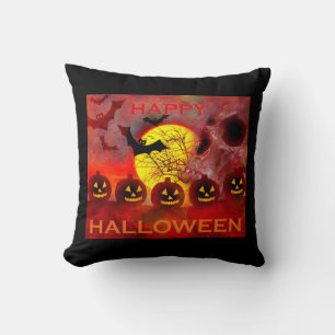 Happy Halloween Throw Kissen