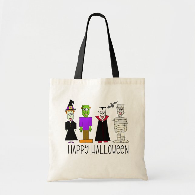 Happy Halloween Tote Bag Tragetasche (Vorne)