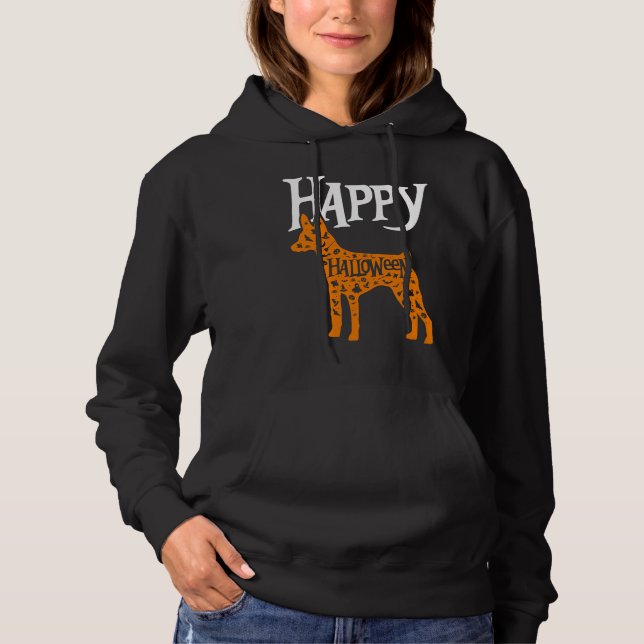 Happy Halloween Toy Fox Terrier Hoodie (Vorderseite)