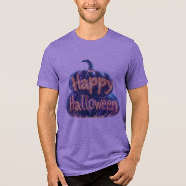Happy Halloween Tri-Blend Shirt (Vorderseite)