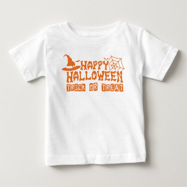 Happy Halloween Trick oder Leckerbissen, Baby T-shirt (Vorderseite)