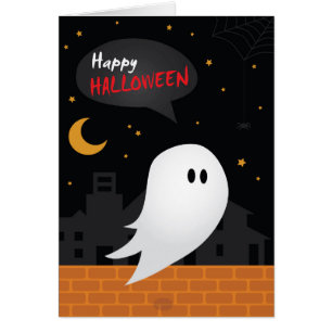 Happy halloween trick oder treat Geist in der Stad
