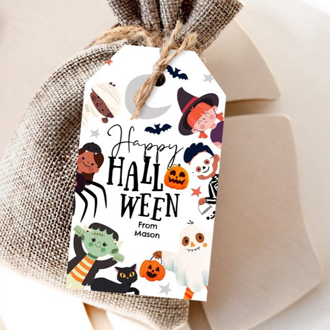 Happy Halloween Trick oder Treat Kids Ghost Geburt Geschenkanhänger (Von Creator hochgeladen)