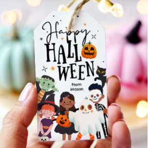 Happy Halloween Trick oder Treat Kids Ghost Geburt Geschenkanhänger
