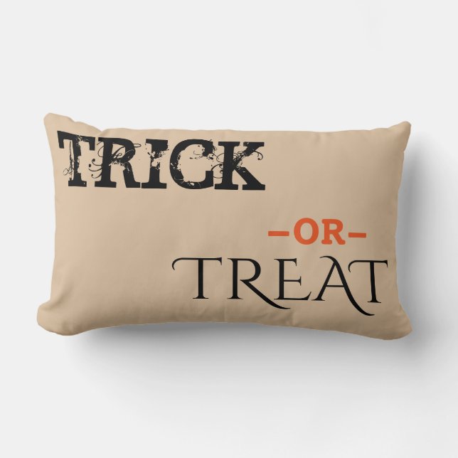 Happy Halloween Trick oder Treat Lendenkissen (Vorderseite)