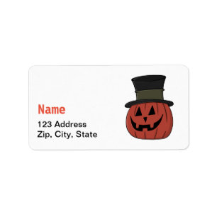 Happy Halloween Trick oder Treat Pumpkin Adressaufkleber