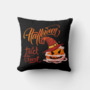 Happy Halloween Trick oder Treat Pumpkin Kissen