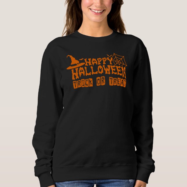 Happy Halloween Trick oder Treat Women's Sweatshirt (Vorderseite)