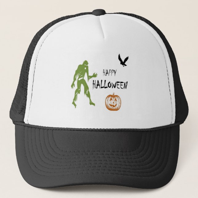 Happy Halloween Truckerkappe (Vorderseite)