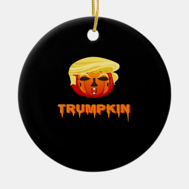 Happy Halloween - Trumpkin Classic Keramik Ornament (Vorne)