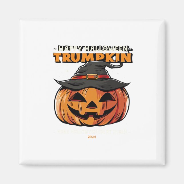 Happy Halloween Trumpkin Classic Magnet (Vorne)