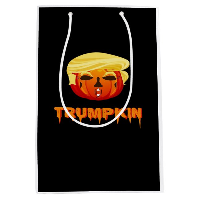 Happy Halloween - Trumpkin Classic Mittlere Geschenktüte (Vorderseite)