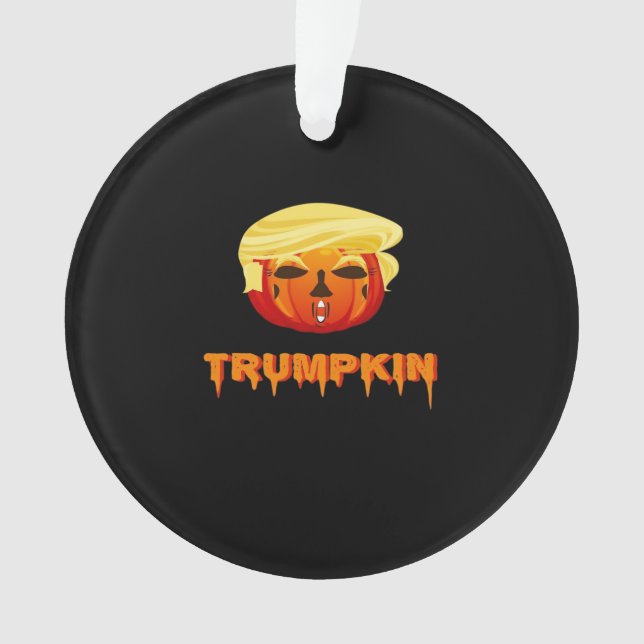 Happy Halloween - Trumpkin Classic Ornament (Vorderseite)