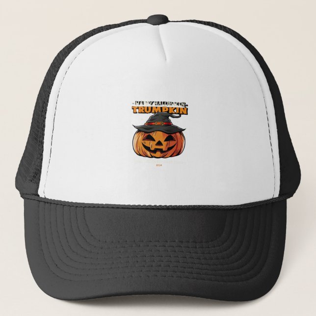 Happy Halloween Trumpkin Classic Truckerkappe (Vorderseite)