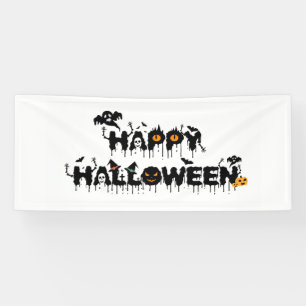 Happy Halloween Typografie Banner