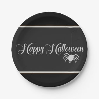 Happy Halloween Typografie Pappteller