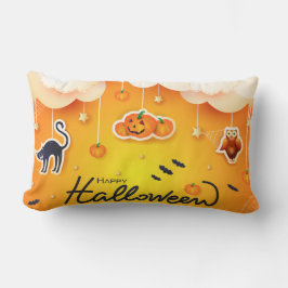 Happy Halloween über den Wolken Lendenkissen