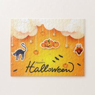 Happy Halloween über den Wolken Puzzle