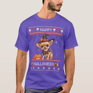 Happy Halloween Ugly Chihuahua Howloween Pumpkin D T-Shirt