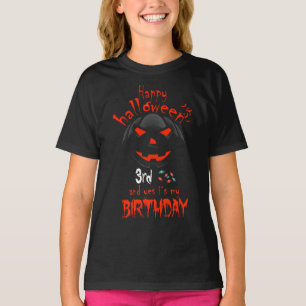 Happy Halloween und ja, es ist mein 3. Geburtstag T-Shirt