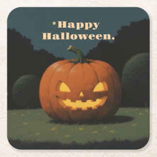 Happy Halloween-Untersetzer Rechteckiger Pappuntersetzer