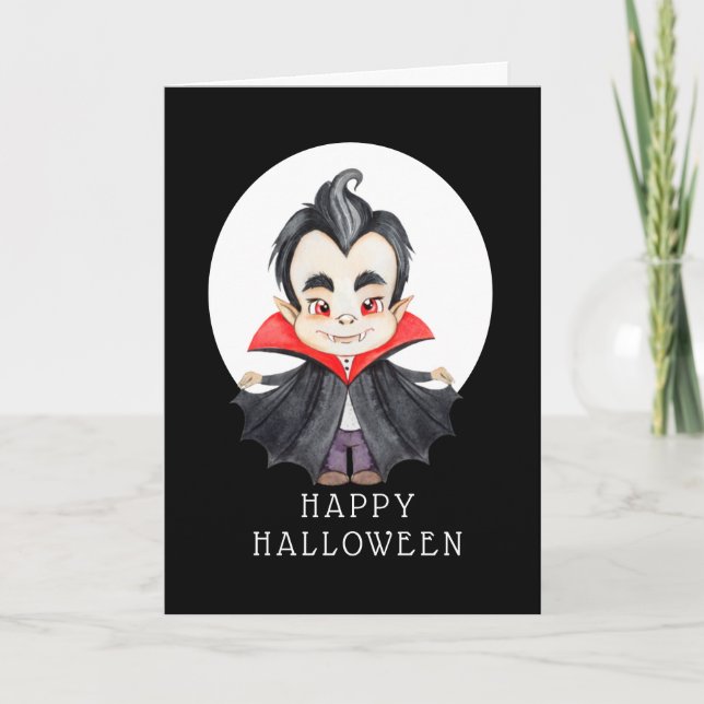 Happy Halloween - Vampire Card Karte (Vorderseite)