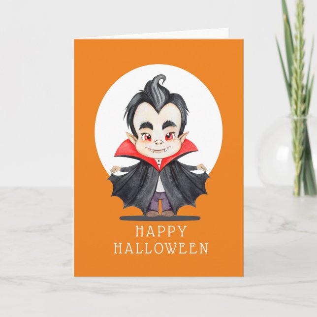 Happy Halloween - Vampire Card Karte (Vorderseite)