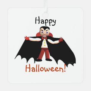 Happy Halloween Vampire Ornament Aus Metall