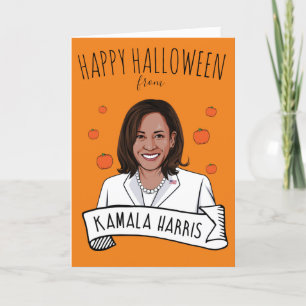 Happy Halloween von Kamala Harris Karte