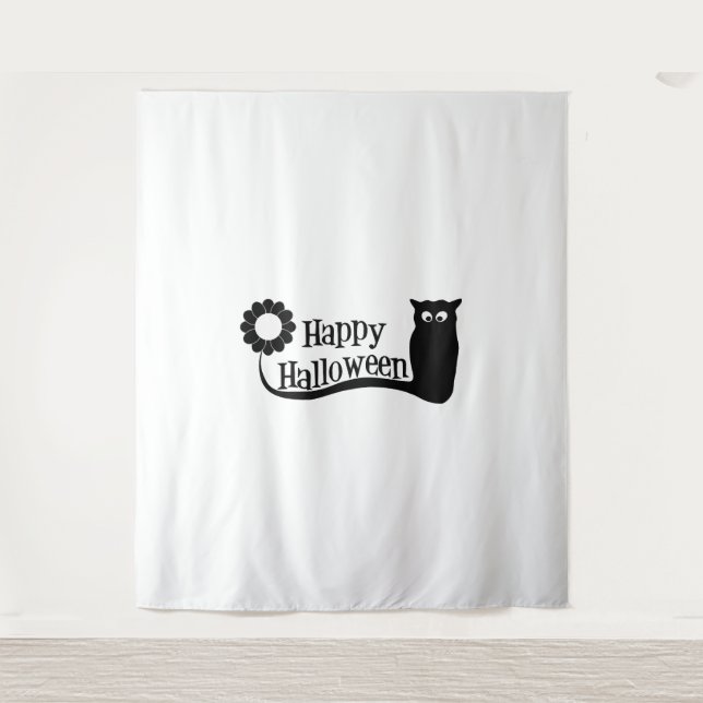 Happy Halloween Wandteppich (Vorderseite)