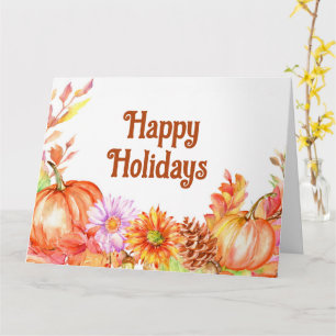 Happy Halloween Watercolor Karte