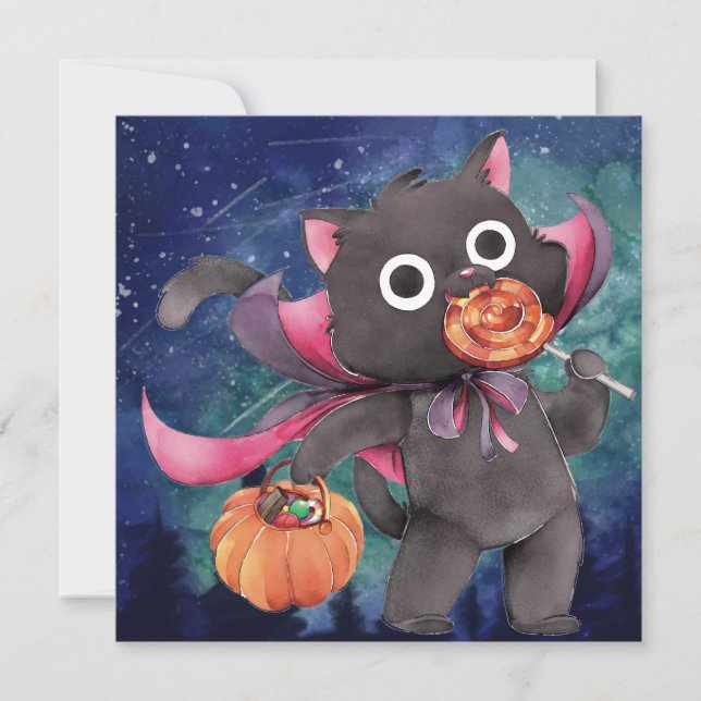 Happy Halloween Weihnachtskarte Feiertagskarte (Vorderseite)