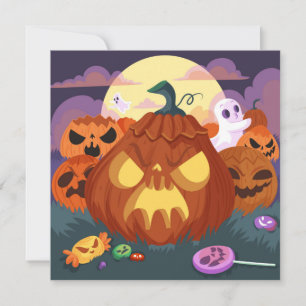 Happy Halloween Weihnachtskarte Feiertagskarte