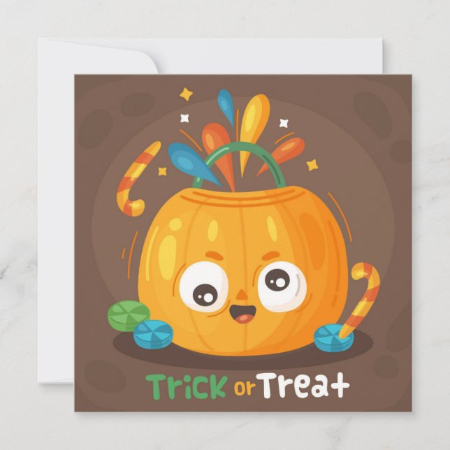 Happy Halloween Weihnachtskarte Feiertagskarte (Vorderseite)