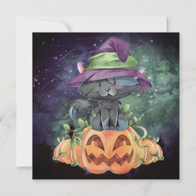 Happy Halloween Weihnachtskarte Feiertagskarte (Vorderseite)