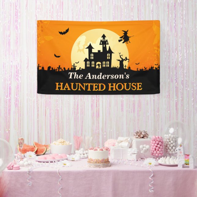Happy Halloween - Willkommen im Spuk Haus der Cree Banner (Party)