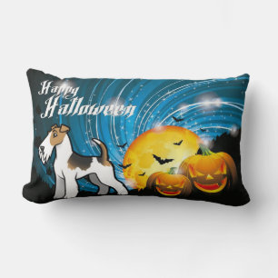 Happy Halloween Wire Fox Terrier Lendenkissen