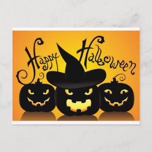Happy Halloween Witchy Poo Postkarte