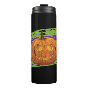 Happy Halloween Women's Halloween Pumpkin-Gesicht Thermosbecher