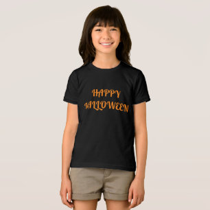 Happy Halloween Women's Orange Black Tri-Blend Shirt