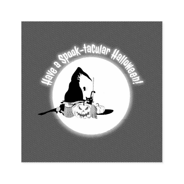 Happy Halloween Y'All Gummistempel (Prägung)