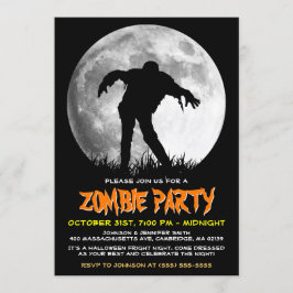 Happy Halloween Zombie Rises Apokalypse Party Einladung