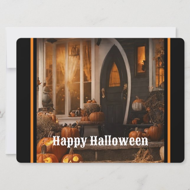 Happy Halloween Zuhause Collection Feiertagskarte (Vorderseite)